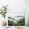 Paint by Numbers for Adults – Foggy Mountain Landscape with Pine Trees & Birds, Adult Paint by Number Kit, Unique Gift (16 x 20 Inch, Frameless)